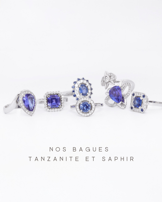 Bagues Saphir et Tanzanite